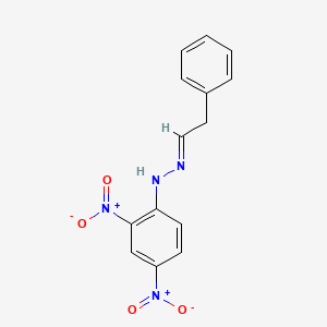 molecular formula C14H12N4O4 B11958341 Phenylacetaldehyde (2,4-dinitrophenyl)hydrazone CAS No. 2074-04-6