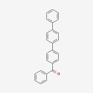 molecular formula C25H18O B11958376 4-(4-Biphenylyl)benzophenone CAS No. 5623-42-7