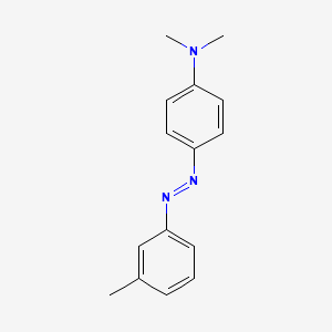 molecular formula C15H17N3 B1195842 3'-Methyl-4-dimethylaminoazobenzene CAS No. 55-80-1