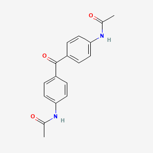 molecular formula C17H16N2O3 B11958462 N-(4-(4-(Acetylamino)benzoyl)phenyl)acetamide CAS No. 50296-99-6