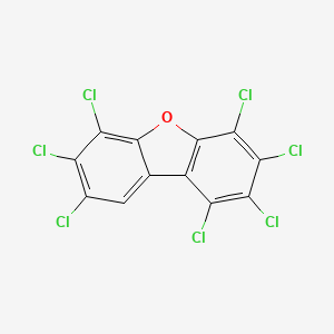 molecular formula C12HCl7O B1195849 1,2,3,4,6,7,8-Heptachlorodibenzofuran CAS No. 38998-75-3