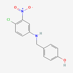 molecular formula C13H11ClN2O3 B11958542 alpha-(4-Chloro-3-nitroanilino)-P-cresol CAS No. 196935-04-3