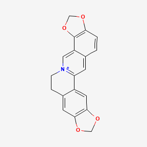 molecular formula C19H14NO4+ B1195855 Coptisine CAS No. 3486-66-6