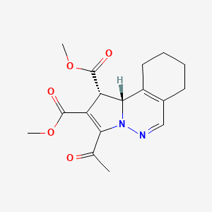 molecular formula C17H20N2O5 B11958554 dimethyl (1S,10bR)-3-acetyl-1,7,8,9,10,10b-hexahydropyrrolo[2,1-a]phthalazine-1,2-dicarboxylate CAS No. 853348-94-4