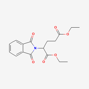 molecular formula C17H19NO6 B11958595 Diethyl 2-(1,3-dioxoisoindol-2-yl)pentanedioate CAS No. 14344-43-5