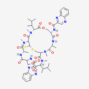 molecular formula C55H72N12O12S2 B1195860 Quinomycin C CAS No. 11001-74-4