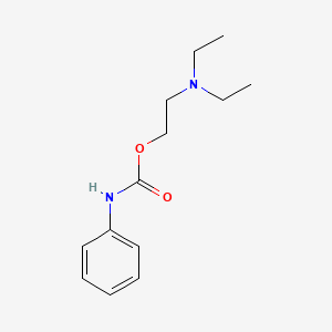 molecular formula C13H20N2O2 B11958602 Ethanol, 2-diethylamino-, carbanilate CAS No. 3898-59-7