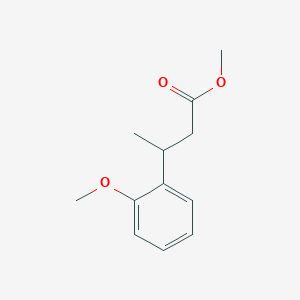 molecular formula C12H16O3 B11958603 Methyl 3-(2-methoxyphenyl)butanoate CAS No. 104846-98-2