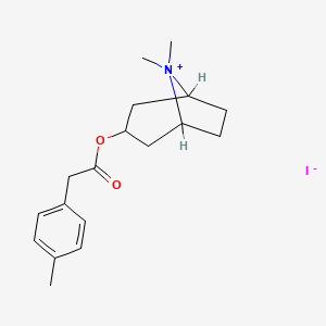 molecular formula C18H26INO2 B1195862 Tropine 4-tolylacetate methiodide CAS No. 5135-79-5