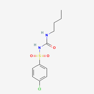 molecular formula C11H15ClN2O3S B11958623 Benzenesulfonamide, N-[(butylamino)carbonyl]-4-chloro- CAS No. 13909-64-3