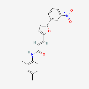 molecular formula C21H18N2O4 B11958683 N-(2,4-Dimethylphenyl)-3-(5-(3-nitrophenyl)furan-2-yl)acrylamide CAS No. 853351-23-2