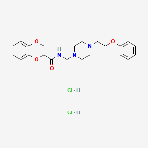 N-(4-Phenoxyethyl-1-piperazinomethyl)-1,4-benzodioxan-2-carboxamide dihydrochloride