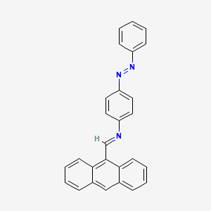 molecular formula C27H19N3 B11958732 N-(9-anthrylmethylene)-4-(phenyldiazenyl)aniline CAS No. 202131-14-4