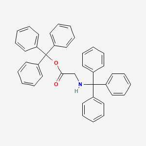 molecular formula C40H33NO2 B11958747 Trityl 2-(tritylamino)acetate CAS No. 6662-92-6
