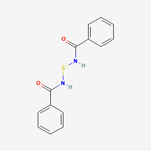 molecular formula C14H12N2O2S B11958760 Benzamide, N,N'-thiobis- CAS No. 6857-06-3