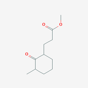 molecular formula C11H18O3 B11958826 Cyclohexanepropanoic acid, 3-methyl-2-oxo-, methyl ester CAS No. 53068-90-9
