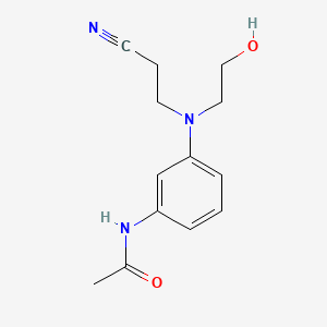 molecular formula C13H17N3O2 B11958865 Acetamide, N-[3-[(2-cyanoethyl)(2-hydroxyethyl)amino]phenyl]- CAS No. 55379-84-5