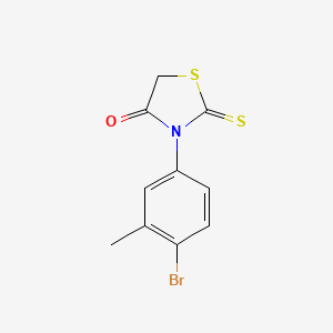 molecular formula C10H8BrNOS2 B11958892 Rhodanine, 3-(4-bromo-m-tolyl)- CAS No. 21494-78-0