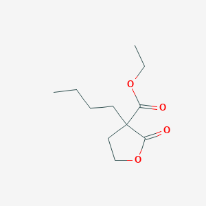 molecular formula C11H18O4 B11958915 Ethyl 3-butyl-2-oxotetrahydrofuran-3-carboxylate CAS No. 19313-65-6
