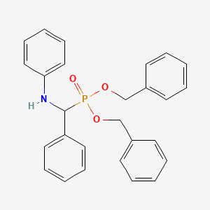 molecular formula C27H26NO3P B11958922 Dibenzyl (alpha-anilinobenzyl)-phosphonate CAS No. 96178-31-3