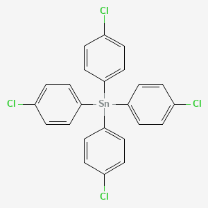 molecular formula C24H16Cl4Sn B11958928 Stannane, tetrakis(4-chlorophenyl)- CAS No. 15799-48-1