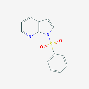 molecular formula C13H10N2O2S B119590 1-(phenylsulfonyl)-1H-pyrrolo[2,3-b]pyridine CAS No. 143141-23-5