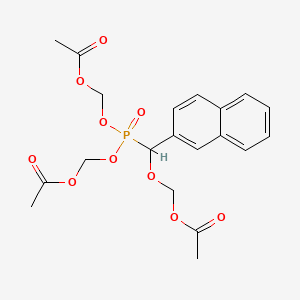 molecular formula C20H23O10P B1195903 HNMPA-(AM)3 CAS No. 120944-03-8