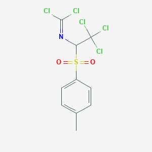 molecular formula C10H8Cl5NO2S B11959072 N-(1-tosyl-2,2,2-trichloro-ethyl)iminodichloromethane 