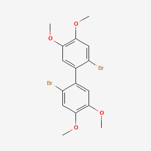molecular formula C16H16Br2O4 B11959093 2,2'-Dibromo-4,4',5,5'-tetramethoxybiphenyl CAS No. 62012-50-4