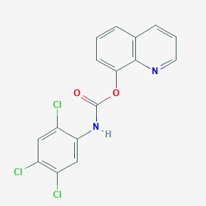 molecular formula C16H9Cl3N2O2 B11959134 8-Quinolyl N-(2,4,5-trichlorophenyl)carbamate CAS No. 14577-75-4