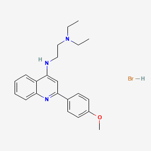 molecular formula C22H28BrN3O B11959140 N1,N1-Diethyl-N2-(2-(4-methoxyphenyl)quinolin-4-yl)ethane-1,2-diamine hydrobromide CAS No. 853349-70-9