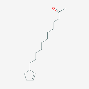 molecular formula C17H30O B1195915 (+)-12-(2-Cyclopenten-1-yl)-2-dodecanone CAS No. 6938-16-5