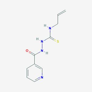 molecular formula C10H12N4OS B11959156 N-allyl-2-(3-pyridinylcarbonyl)hydrazinecarbothioamide 
