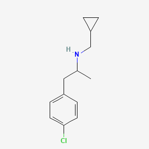 molecular formula C13H18ClN B11959173 N-(Cyclopropylmethyl)-4-chloro-alpha-methylphenethylamine CAS No. 22702-10-9