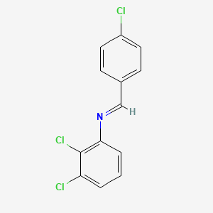molecular formula C13H8Cl3N B11959178 N-(4-Chlorobenzylidene)-2,3-dichloroaniline CAS No. 63759-78-4