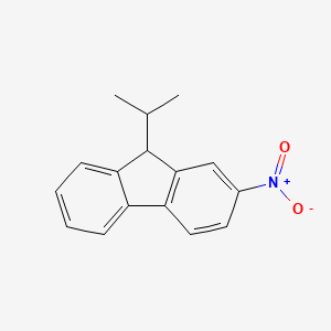 molecular formula C16H15NO2 B11959187 9-Isopropyl-2-nitro-9H-fluorene CAS No. 66009-04-9