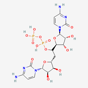 molecular formula C18H26N6O15P2 B1195919 Cytidylyl-(3'-5')-3'-cytidylic acid CAS No. 3150-34-3