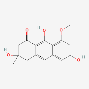 3,4-Dihydro-3,6,9-trihydroxy-8-methoxy-3-methylanthracen-1(2H)-one