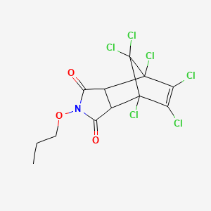 molecular formula C12H9Cl6NO3 B11959238 Agn-PC-0lok10 CAS No. 6655-34-1