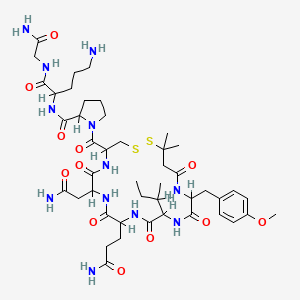 molecular formula C45H70N12O12S2 B1195925 Dpomeovt CAS No. 72915-19-6