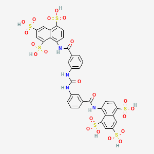 8-({3-[({3-[(4,6,8-Trisulfonaphthalen-1-yl)carbamoyl]phenyl}carbamoyl)amino]benzoyl}amino)naphthalene-1,3,5-trisulfonic acid