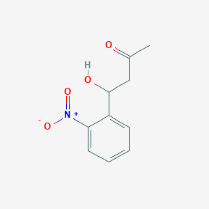 molecular formula C10H11NO4 B11959435 4-Hydroxy-4-(2-nitrophenyl)butan-2-one 
