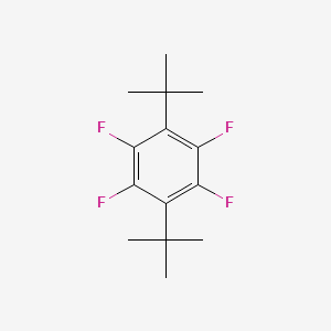 molecular formula C14H18F4 B11959494 1,4-DI-Tert-butyl-2,3,5,6-tetrafluorobenzene CAS No. 54111-17-0