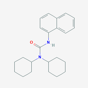 molecular formula C23H30N2O B11959543 1,1-Dicyclohexyl-3-(1-naphthyl)urea CAS No. 129721-54-6