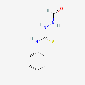 molecular formula C8H9N3OS B11959551 Hydrazinecarbothioamide, 2-formyl-N-phenyl- CAS No. 113518-93-7