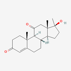 molecular formula C20H28O3 B1195956 Androst-4-ene-3,11-dione, 17-hydroxy-17-methyl-, (17beta)- CAS No. 5419-48-7