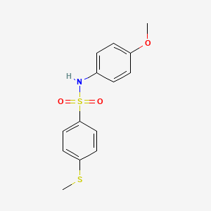 N-(4-methoxyphenyl)-4-(methylthio)benzenesulfonamide