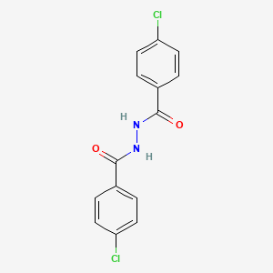 molecular formula C14H10Cl2N2O2 B11959617 4-chloro-N'-(4-chlorobenzoyl)benzohydrazide CAS No. 895-84-1