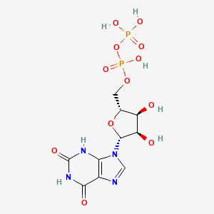 molecular formula C10H14N4O12P2 B1195962 Xanthosine 5'-(trihydrogen diphosphate) 
