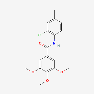 molecular formula C17H18ClNO4 B11959636 N-(2-chloro-4-methylphenyl)-3,4,5-trimethoxybenzamide CAS No. 565191-04-0